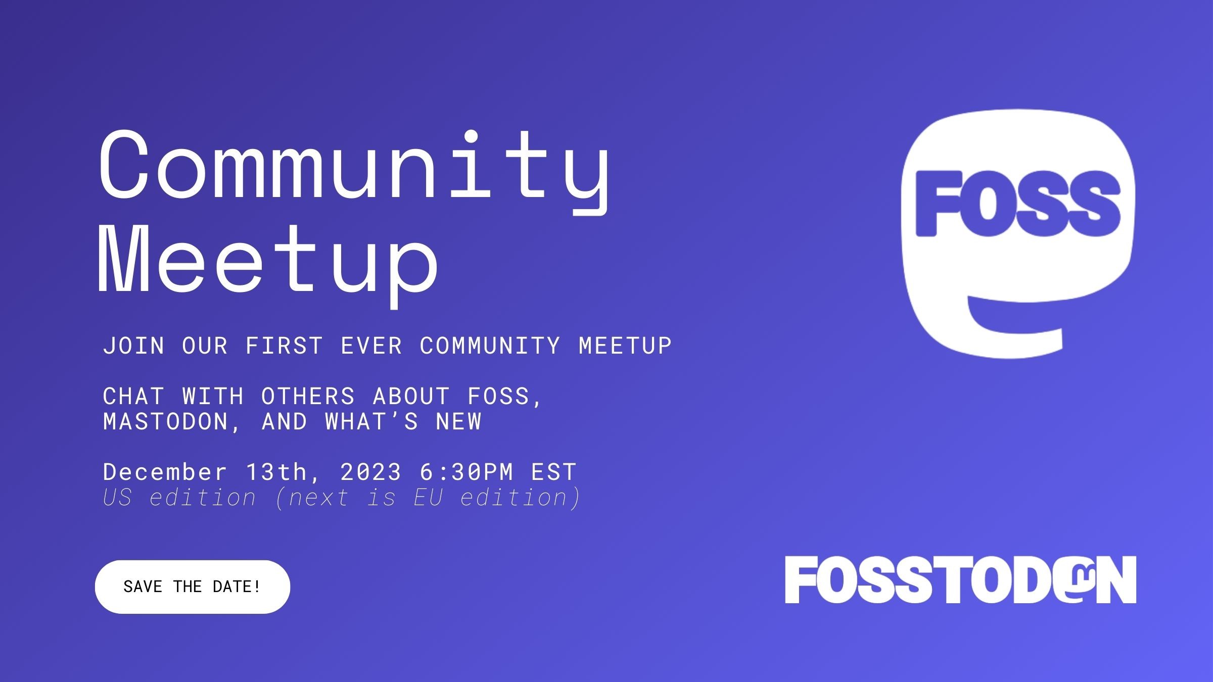FIRST EVER COMMUNITY MEETUP